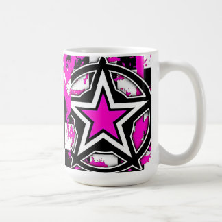 Pink Emo Star Tasse