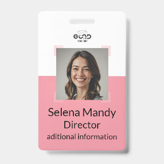 Pink | Employee Foto ID Company Security Abzeichen Ausweis