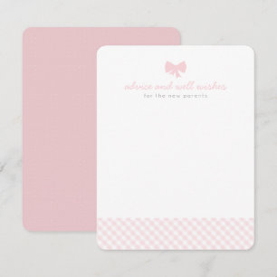 Pink en vichy conseil bien souhaits baby shower ca