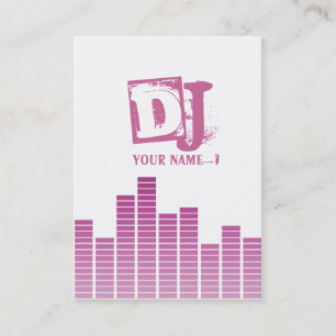 Pink Equalizer Visitenkarte