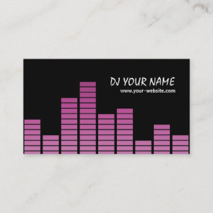 Pink Equalizer Visitenkarte