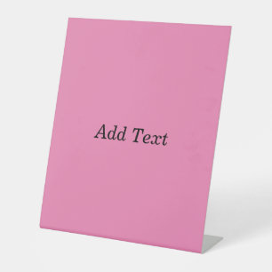 Pink Erstelle Dein Eigenes Hinzufügen Text Vorlage Sockelschild