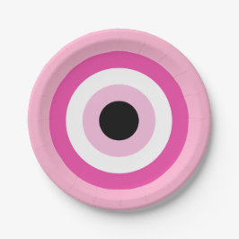 Pink Evil Eye Pappteller