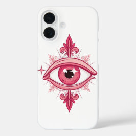 Pink Evil Eye Tattoo Design Sketch iPhone 16 Hülle