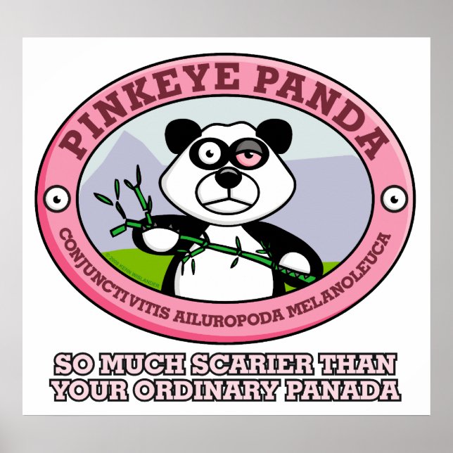Pink Eye Panda Poster (Vorne)