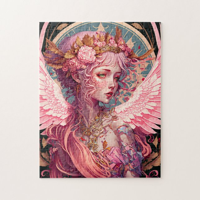 Pink Fairy Angel Fantasy Art (Vertikal)