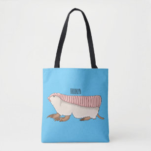 Pink fairy armadillo cartoon illustration tasche