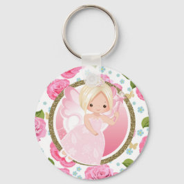 Pink Fairy Bloral Key Kette Pursuit Charm Schlüsselanhänger