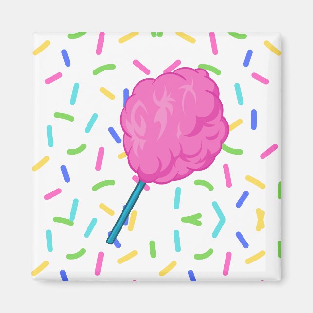 Pink Fairy Floss Magnet (Vorne)
