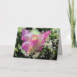 Pink Fairy Greeting Card Karte