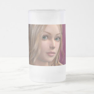 Pink Fairy Mattglas Bierglas