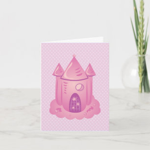 Pink Fairytale Castle Danke für Ihre Karten