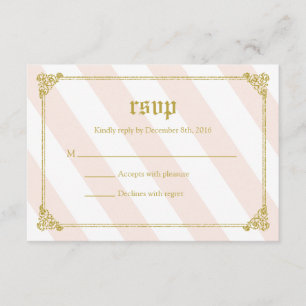 Pink Fairytale Princess Baby Showkarte RSVP Karte