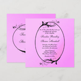 Pink Fairytale Wedding Einladung