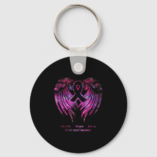 Pink Faith Hope Liebe Wings Breast Cancer Awarenes Schlüsselanhänger