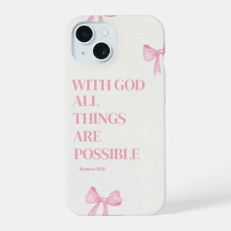 Pink Faith Over Fear IPhone case