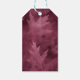 PINK FALL AUTUMN LEAVES GESCHENKANHÄNGER