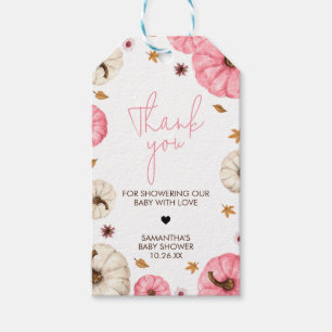 Pink Fall Little Pumpkin Baby Duwer Fevor Tags Geschenkanhänger