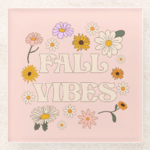 Pink Fall Vibes Glasuntersetzer