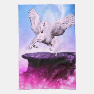 Pink Fantasy Unicorn Geschirrtuch