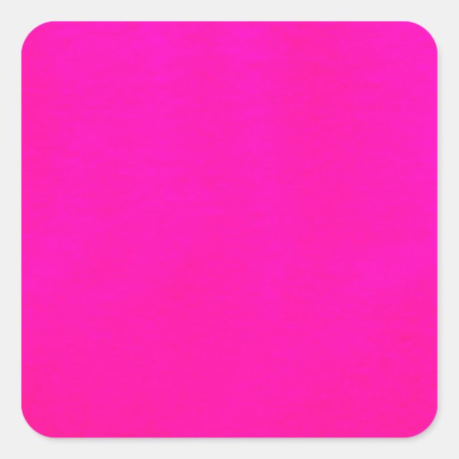 Pink färbt nur - die Welt ohne Entwurf Quadratischer Aufkleber (Vorderseite)