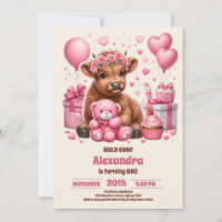 Pink Farm Heilige Kuh Hochland 1. Geburtstag