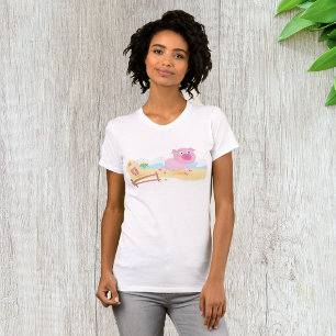 Pink Farm Pig Womens T - Shirt