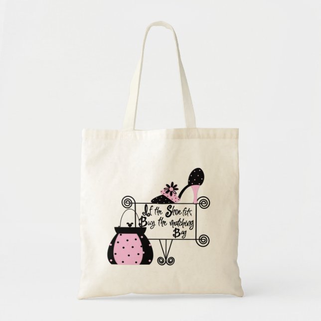 Pink Fashion Tote Bag Tragetasche (Vorne)