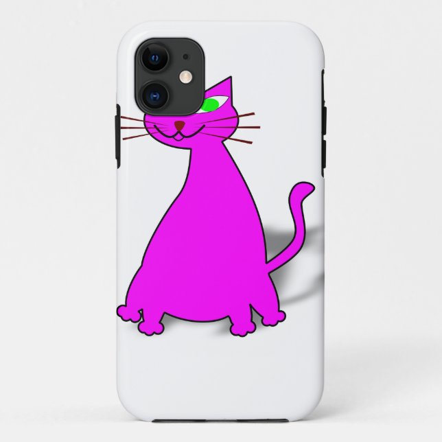 Pink Fat Cat Case-Mate iPhone Hülle (Rückseite)