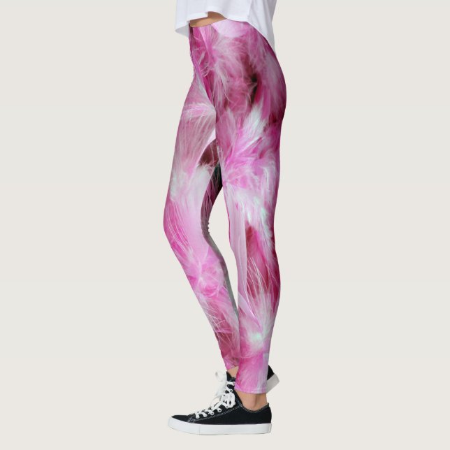 Pink Feathers Leggings (Links)
