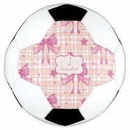 Pink Feminine Coquette Bows Fußball