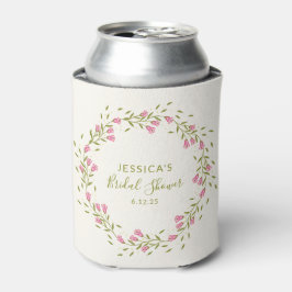 Pink Feminine Garden Blume Custom Brautparty Dosenkühler