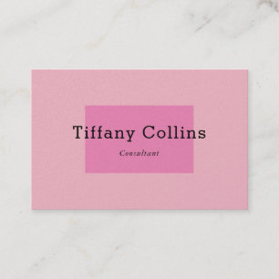 Pink Feminine Pearl Minimalistisch Beruflich Moder Visitenkarte