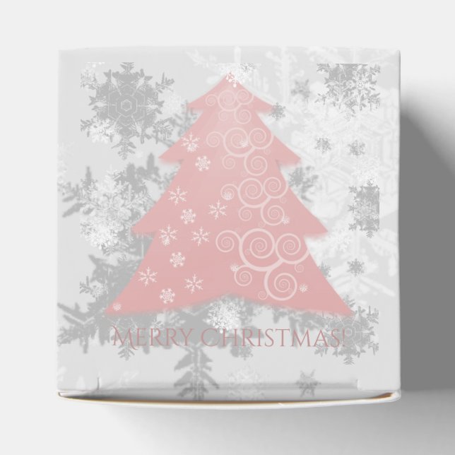 Pink Festive Weihnachtsbaum Gefälligkeitsbox Geschenkschachtel (Oben)