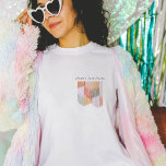 Pink Fiesta Modern Fringe Junggeselinnen-Abschied T-Shirt<br><div class="desc">Dieses moderne Randdesign verleiht der Fiesta oder dem schmackhaftesten Soirée von allen eine spielerische Note! Die Farben sind lebendig,  spielerisch und einladend mit der richtigen Menge an Eleganz.</div>