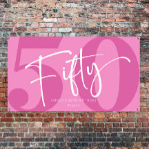 Pink Fifty 50th Fiftieth Birthday Party