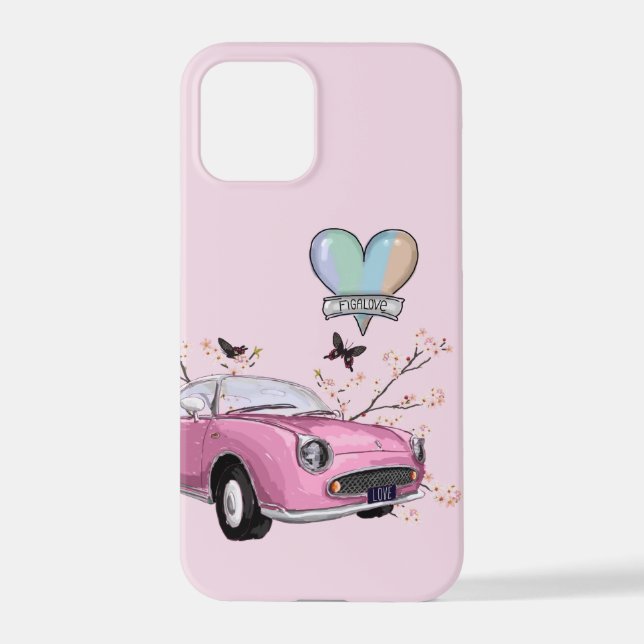 Pink Figaro phone case - telefoonhoesje roze iPhone 12 Pro Hülle (Rückseite)