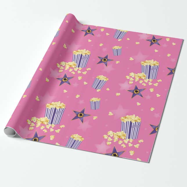 Pink Film Popcorn Packpapier (Ungerollt)