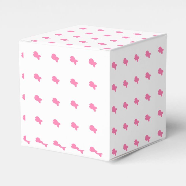 Pink Fish Kids Baby Dusche weiß Geschenkschachtel (Vorderseite)