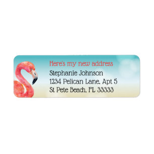 Pink Flamingo auf Bokeh Beach Neue Adresse