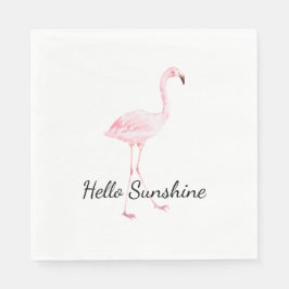 Pink Flamingo Baby Dusche Serviette