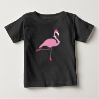 Pink Flamingo - Baby Fine Jersey T - Shirt 