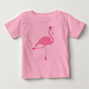 Pink Flamingo - Baby Fine Jersey T - Shirt 