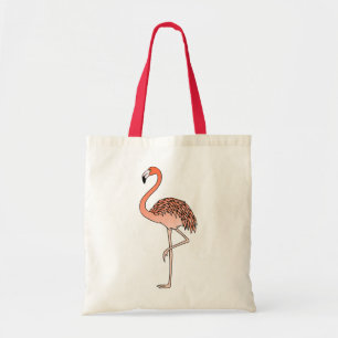 Pink Flamingo Bird Lineart-57667 Tragetasche