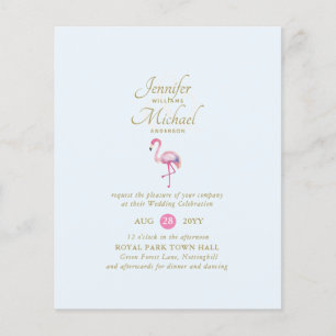 Pink Flamingo Brautparty per Post oder Hochzeit