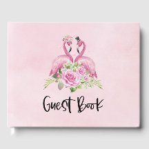 Pink Flamingo Bride und Groom Wedding