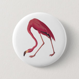 Pink Flamingo Button