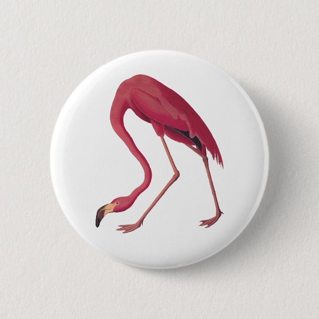 Pink Flamingo Button (Vorderseite)
