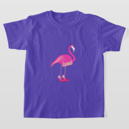 Pink Flamingo - Der T - Shirt der Mädchen