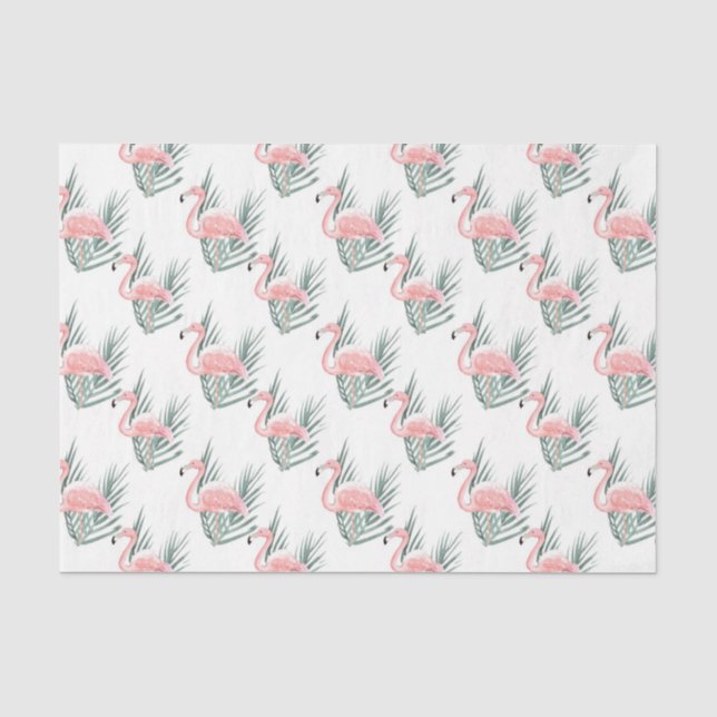 Pink Flamingo (Design 63 Pink Serie) Seidenpapier (Vorderseite)